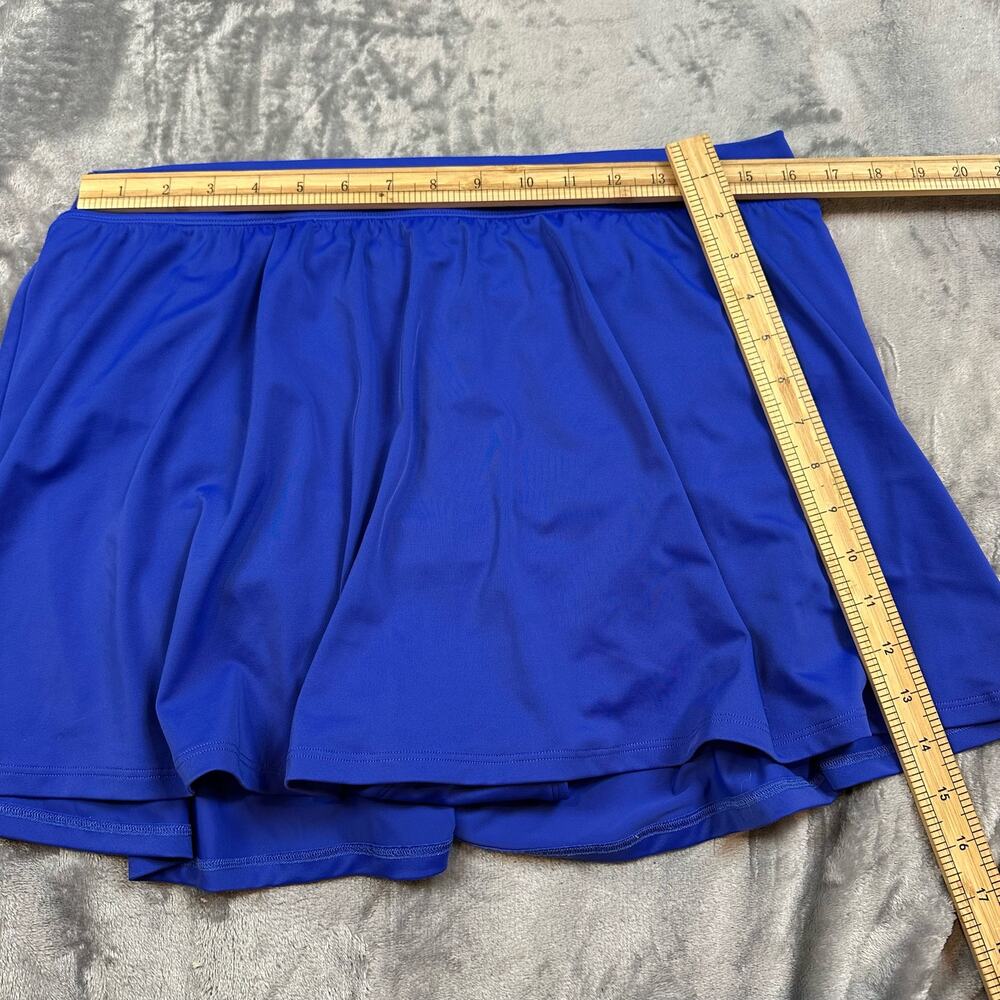 LL Bean Royal Blue Swim Skirt Swimskirt Skirted Bottoms Women's 18 18W - Picture 8 of 8